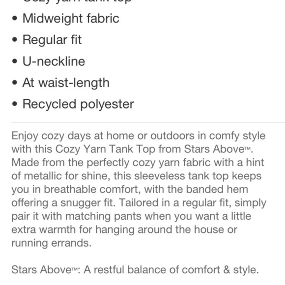 Women's Cozy Yarn Tank Top - Stars Above™
Black - Picture 4 of 4